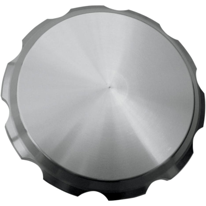 Joker Machine 10-442S Serrated Billet Gas Cap - Smooth - Clear Anodized