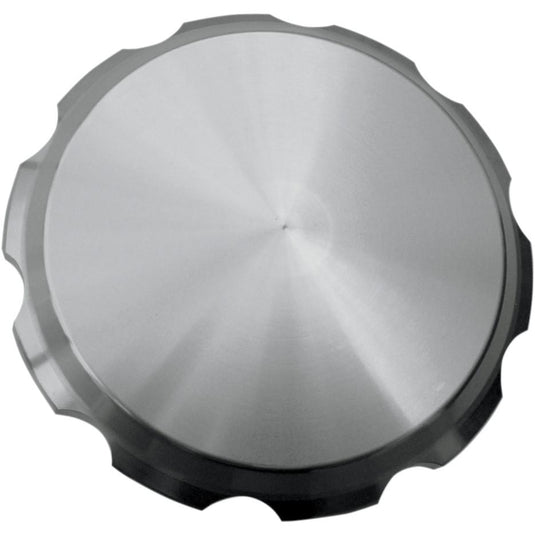 Joker Machine 10-442S Serrated Billet Gas Cap - Smooth - Clear Anodized
