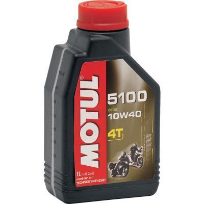 Motul 104066 5100 4T Synthetic Ester Blend Motor Oil - 10W40 - 1L.