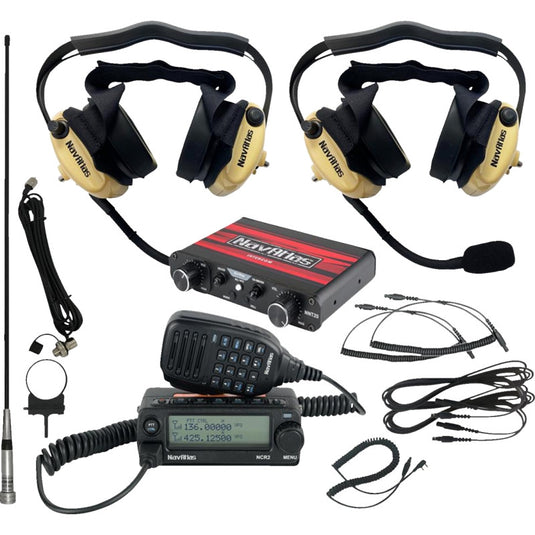 Navatlas NI2RBHBE2 Wide Kit with Behind the Head Headset - Two Premium Headsets - Beige