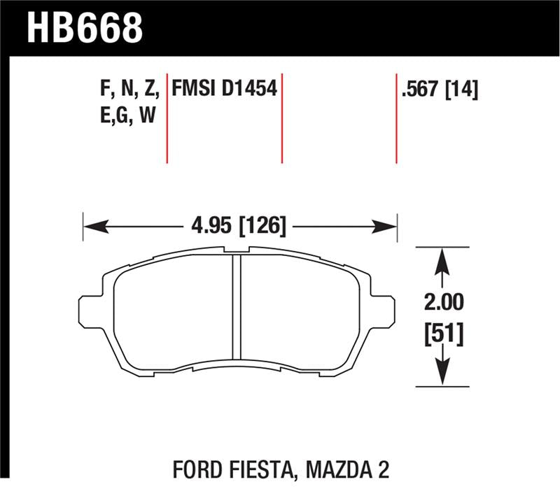 Load image into Gallery viewer, Hawk Performance HB668G.567 HAWK DTC-60 Brake Pad Sets
