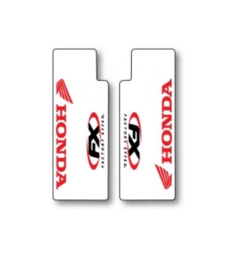 Factory Effex 06-38302 Clear Upper Fork Graphics - Honda - Red