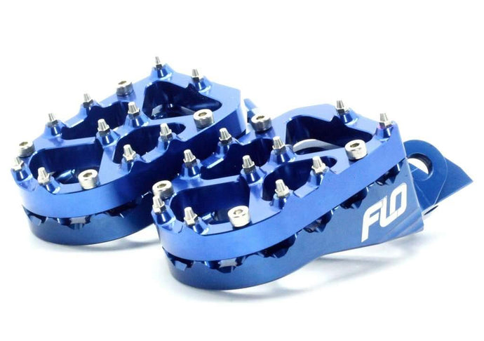 Flo Motorsports SPEG-793BLU Snow Bike Footpegs - Blue