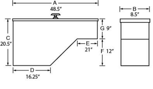 Tradesman 78225 TRA Fender Well Box - Alum