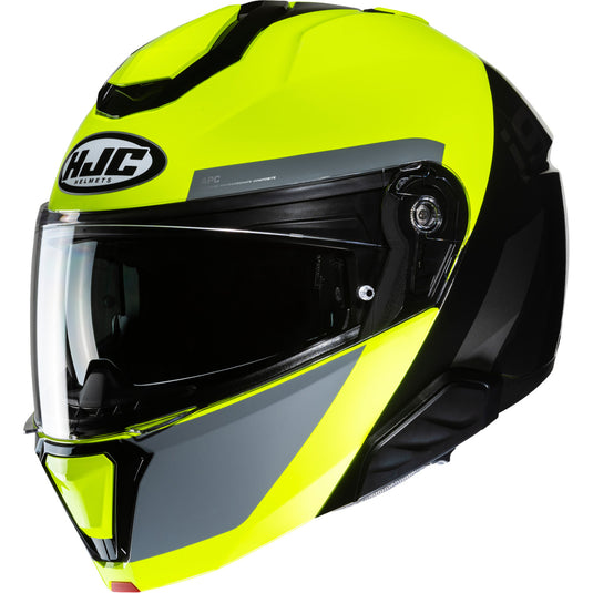 Hjc I91 Bina Helmet (X-Small, Hi-Viz Yellow (MC-3H))