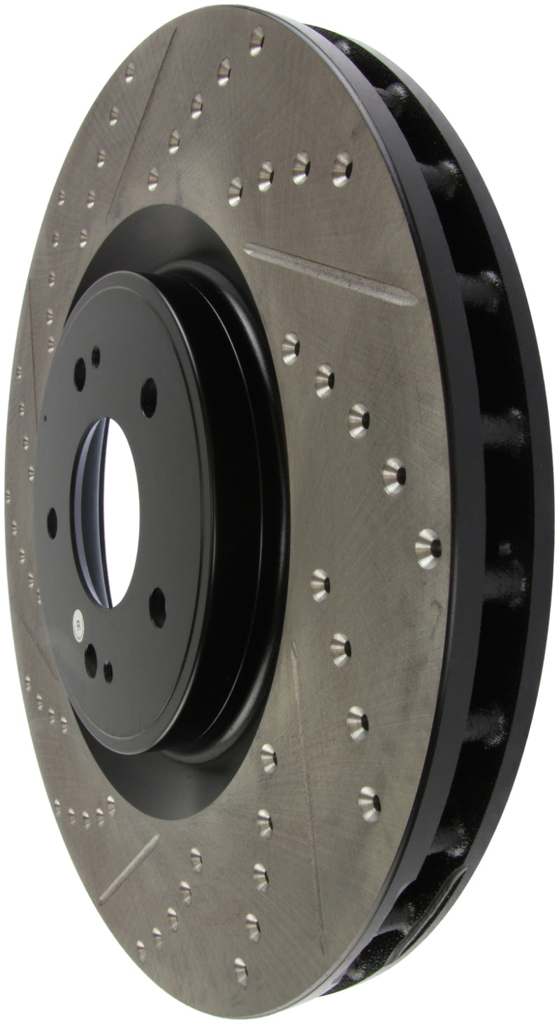 Load image into Gallery viewer, Stoptech 127.46076R ST Slot &amp; Drill Brake Rotors
