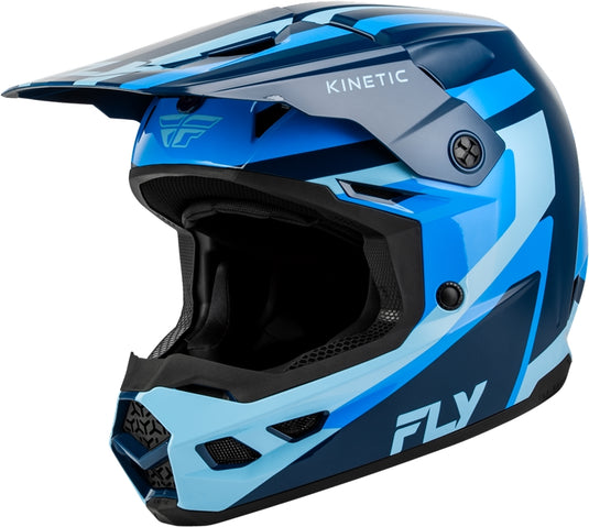 Fly Racing Kinetic Sync Helmet (Large, Navy/Blue/Light Blue)