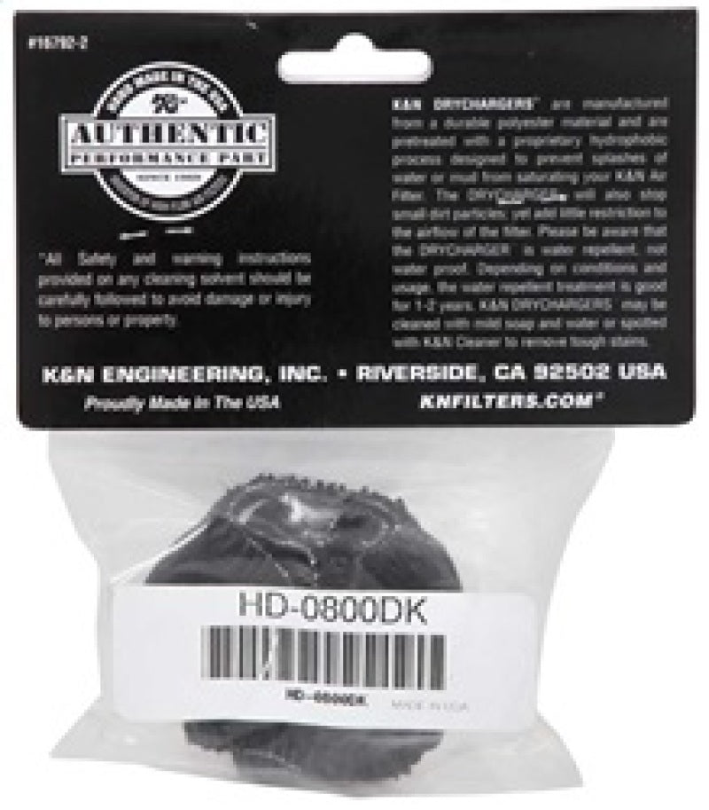 Load image into Gallery viewer, K&amp;N Engineering HD-0800DK KN DryCharger Air Filter Wrap
