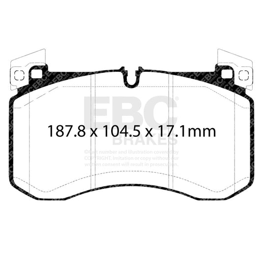 Ebc DP42409R EBC Yellowstuff Brake Pad Sets