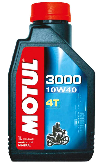Motul 107672 3000 4T Oil - 10W40 - 1qt.