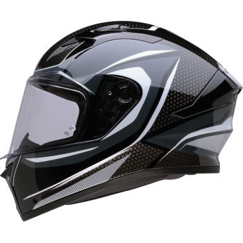Z1r Talon Nighthawk Helmet (Small, Black/Gray/White)