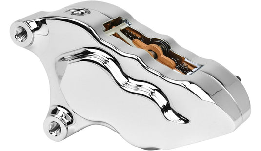 Hawg Halters Inc LHSCC5018 Direct Bolt-On 4 Piston Front Left Brake Caliper - Chrome