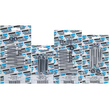 Drag Specialties DS-190680 Lifter Base Socket-Head Bolt Set - Knurled - Chrome