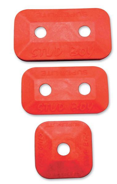 Stud Boy 2462-P3-RED Super Lite +Plus Single Backer Plate - Red - 96 Pack