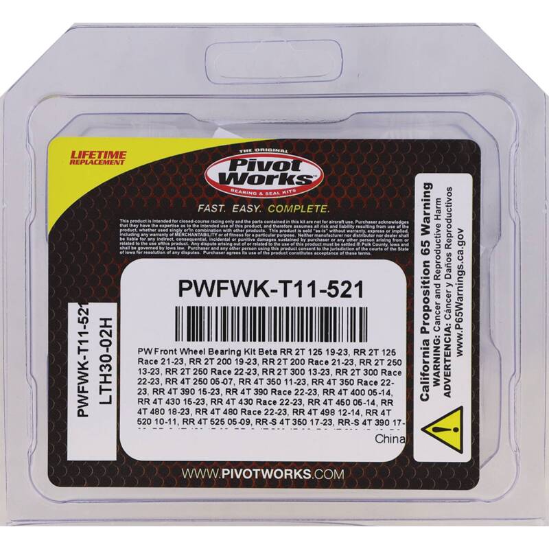 Load image into Gallery viewer, Pivot Works PWFWK-T11-521 PIV Wheel Bearing Kit
