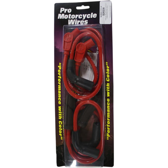 Sumax 20238 8mm Custom-Colored Plug Wires - Red