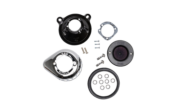 S&S Cycle 170-0725A Air Stinger Stealth Air Cleaner Kit - Chrome