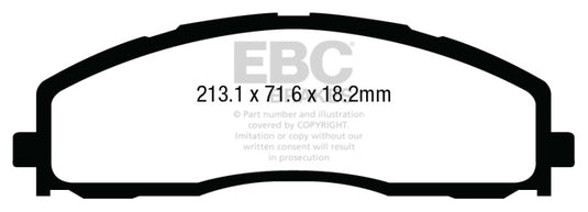 Ebc DP43015R EBC Yellowstuff Brake Pad Sets