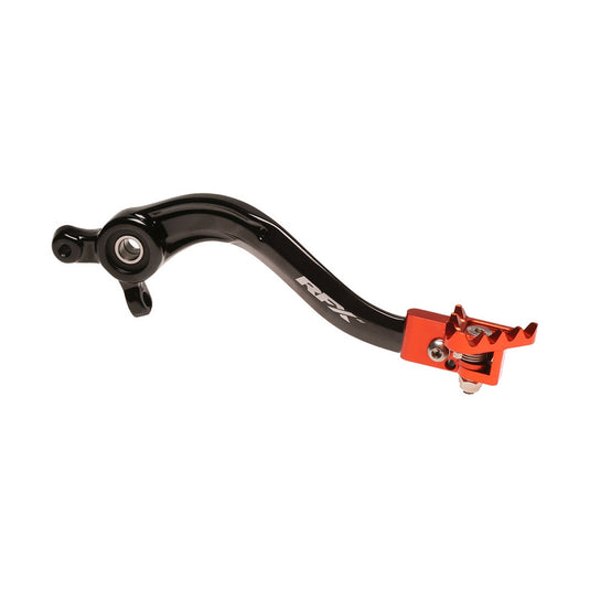 Rfx FXRB 50400 99OR Pro Series Rear Brake Pedal with Folding Tip - Orange