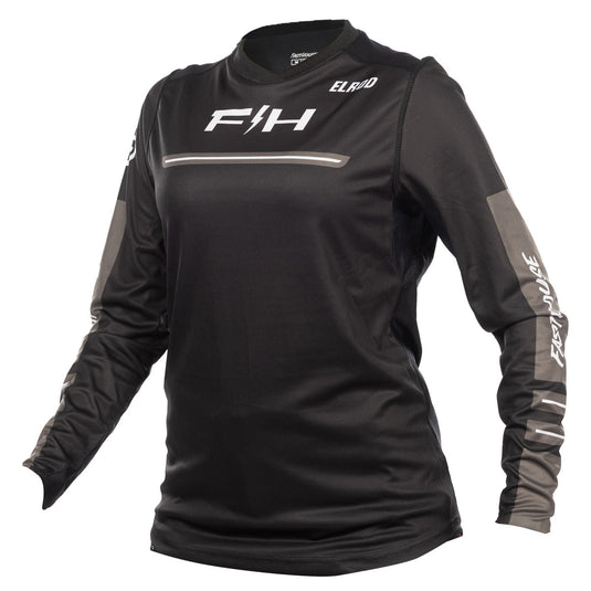 Fasthouse Elrod React Womens Jersey (X-Small, Black)