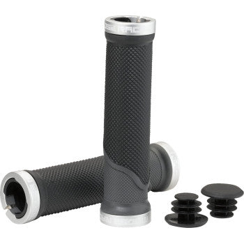 Moose Racing PRO-627EP Bike Mountain Lock-On Grips - Black/Gray
