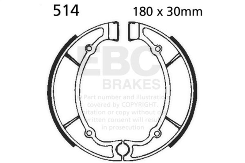 Load image into Gallery viewer, Ebc Powersports 514 EBC Powersport Brake Shoes
