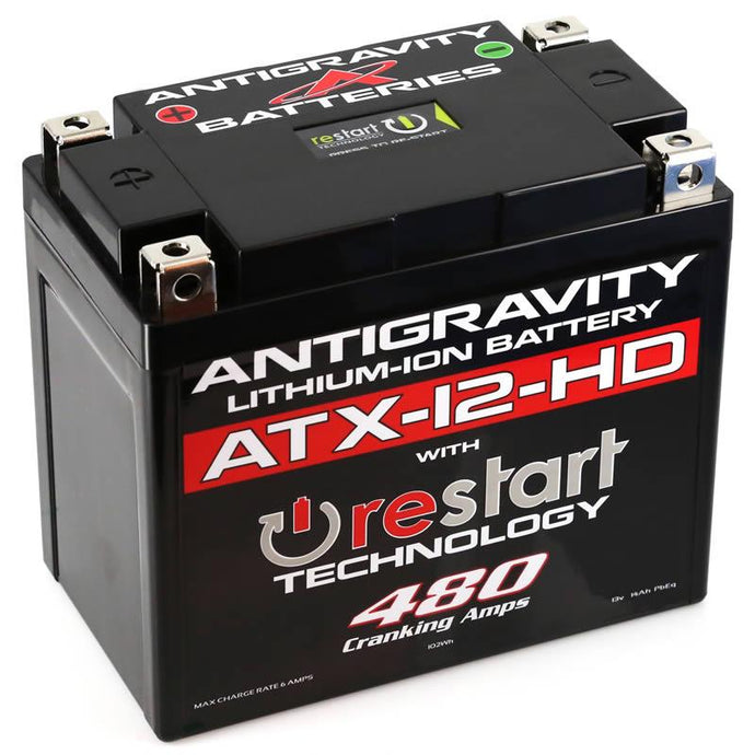Antigravity Batteries AG-ATX12-HD-RS RE-START Lithium-Ion Battery - YTX12 Case Style