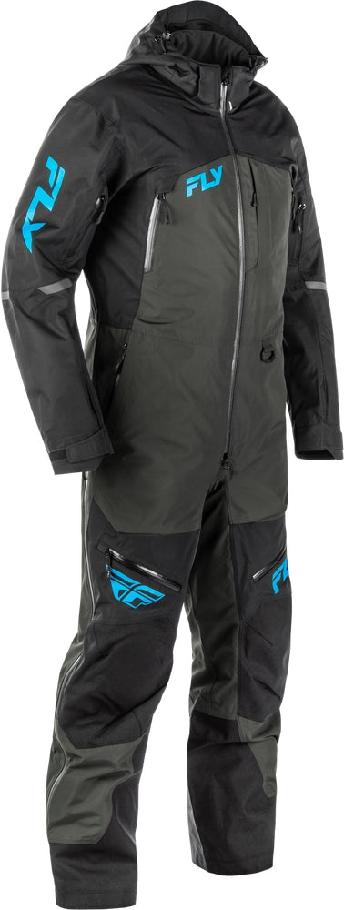 Load image into Gallery viewer, Fly Racing Incline Monosuit Shell (XXX-Large, Black/Gray/Blue)
