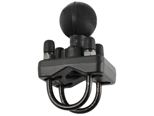 Ram Mounts RAM-235U RAM Double U-Bolt Base with 1.5in. Ball for Rails from 1in. to 1.25in, in Diameter