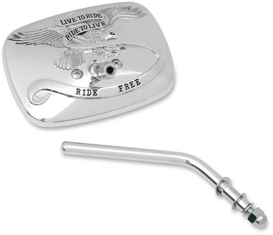 Emgo 20-31701A Live To Ride Custom Mirror - Chrome, Right