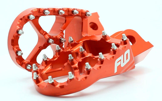 Flo Motorsports FPEG-795-2 ORG Pro Series Footpegs - Orange