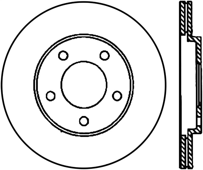Load image into Gallery viewer, Stoptech 126.61087CSR ST Slotted Sport Brake Rotors
