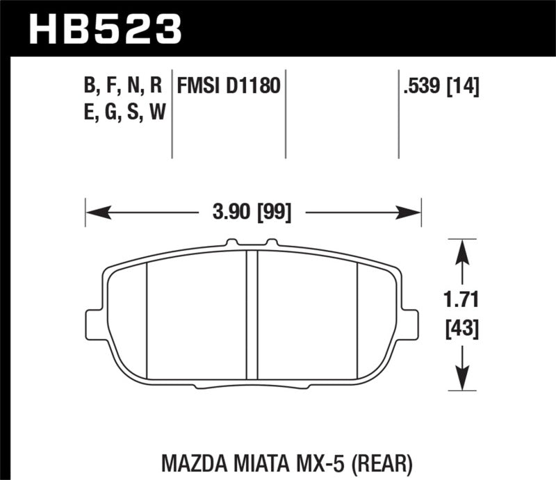 Load image into Gallery viewer, Hawk Performance HB523N.539 HAWK HP+ Brake Pad Sets

