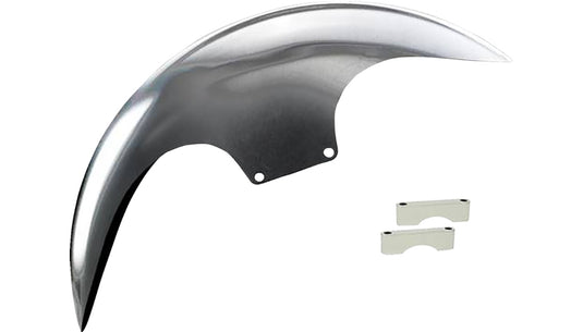 Paul Yaffe Originals PYO:CAFE-21-13E-C Cafe Front Fender for 21in. Wheel  - Chrome Spacers