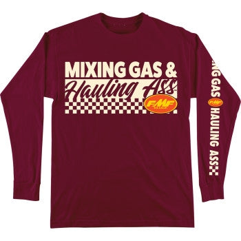 Fmf Racing Mixin Long-Sleeve T-Shirt (Large, Maroon)