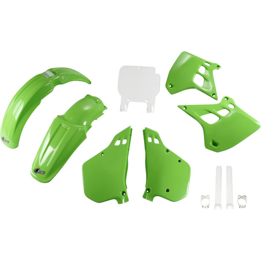 Ufo Plastics KAKIT188F@999 Complete Body Kit - OEM 90 (White/Green)