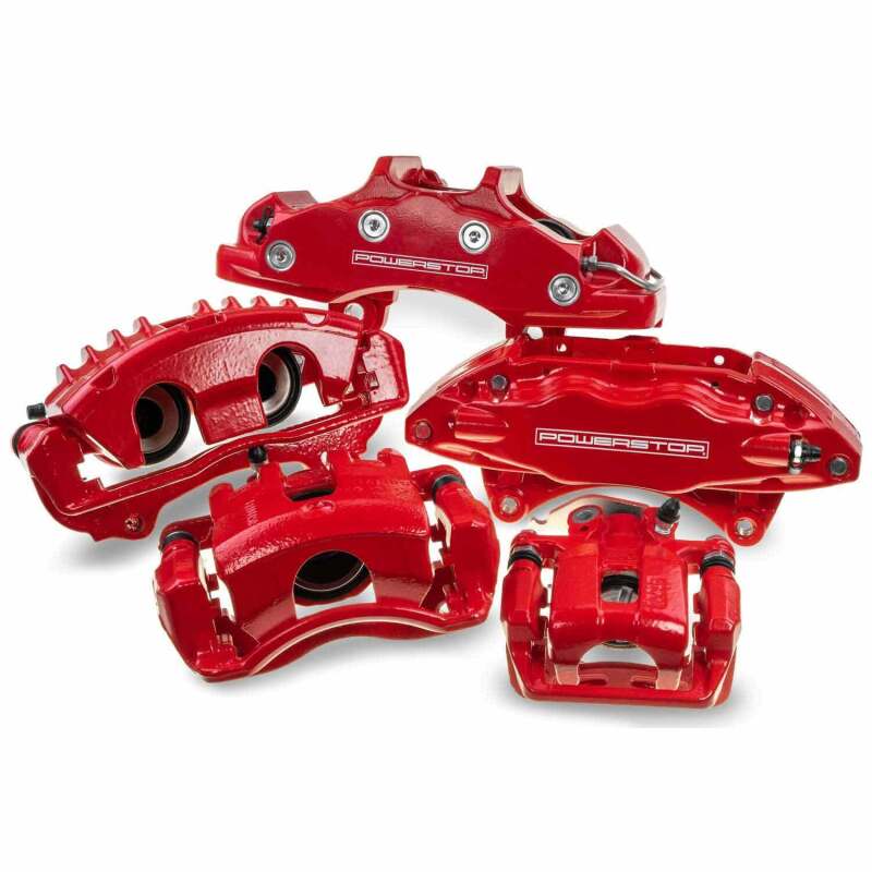 Load image into Gallery viewer, Powerstop S3424 PSB Red Calipers
