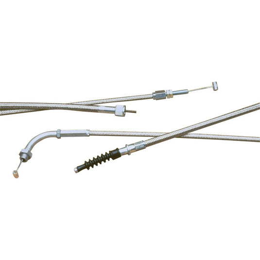 Motion Pro 64-0267 Armor Coat Stainless Steel Push Throttle Cable (+4in.)