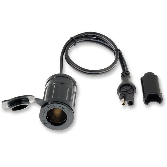 Tecmate O-06 SAE to Cigarette Lighter Socket Adapter - 20in. L