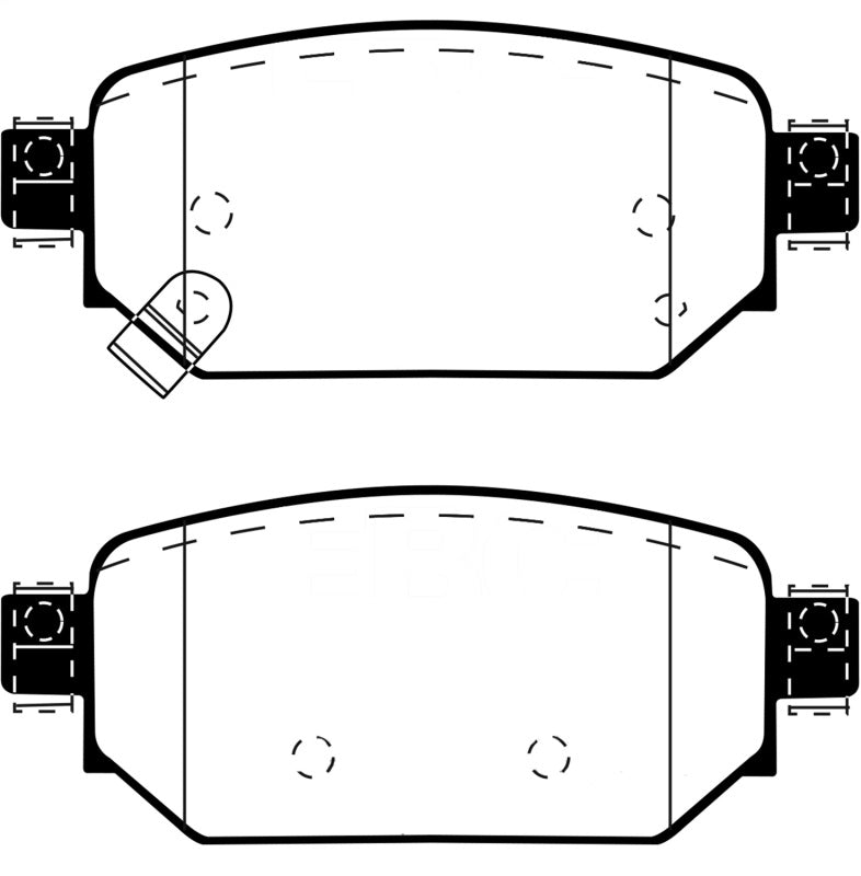 Load image into Gallery viewer, Ebc DP43081R EBC Yellowstuff Brake Pad Sets
