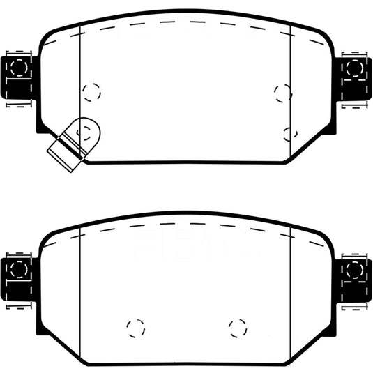Ebc DP43081R EBC Yellowstuff Brake Pad Sets