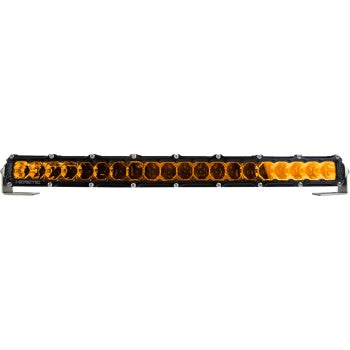 Heretic Studio 52005 6-Series Light Bar - 20in. (22in. x 2in. x 1.5in.) - Black Spot Light with Amber Lens