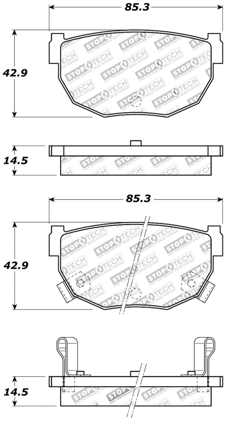 Load image into Gallery viewer, Stoptech 309.02720 ST Sport Brake Pads
