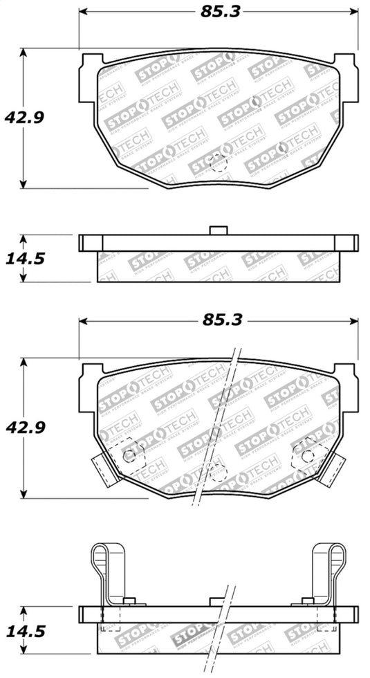 Stoptech 309.02720 ST Sport Brake Pads