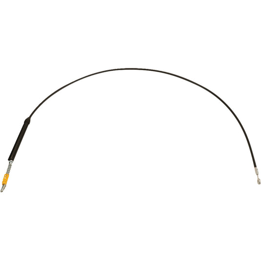 La Choppers LA-8059C16B Clutch Line - Black Vinyl/Stainless Braided with 15-17in. Ape Hangers