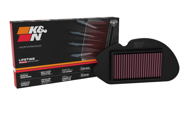 Load image into Gallery viewer, K&amp;N Engineering HA-1122 KN Motorcycle Direct Fit Air Filters
