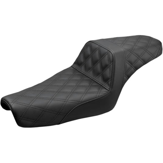 Saddlemen 807-11-175 Step-Up Full Lattice Stitch Seat - Black
