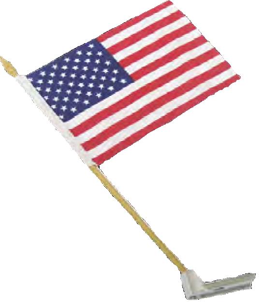 Harddrive 77-017 USA Flag with Seat Screw Mount