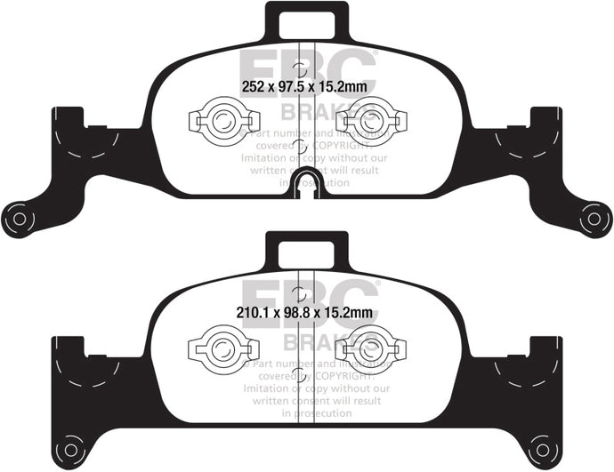 Ebc DP42290R EBC Yellowstuff Brake Pad Sets