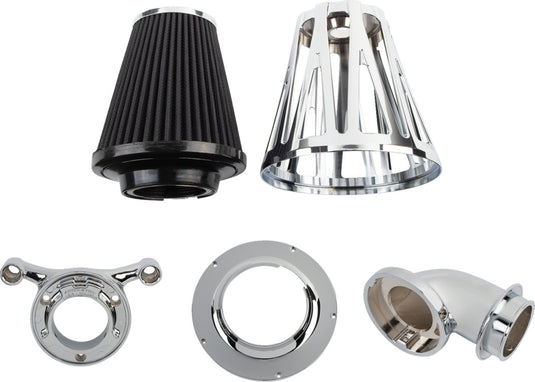 Arlen Ness 600-089 Monster Sucker Air Cleaner Kit with Cover - CrossFire/Chrome